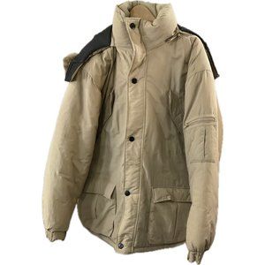 Men's Galux Heavyweight Winter Jacket with Detachable Faux Fur Hood - Size: Larg